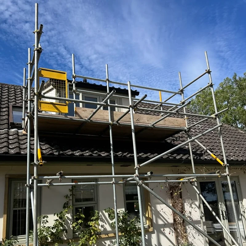 Scaffodling on a house in Cambridge, erected by City Scaffolding Cambridge