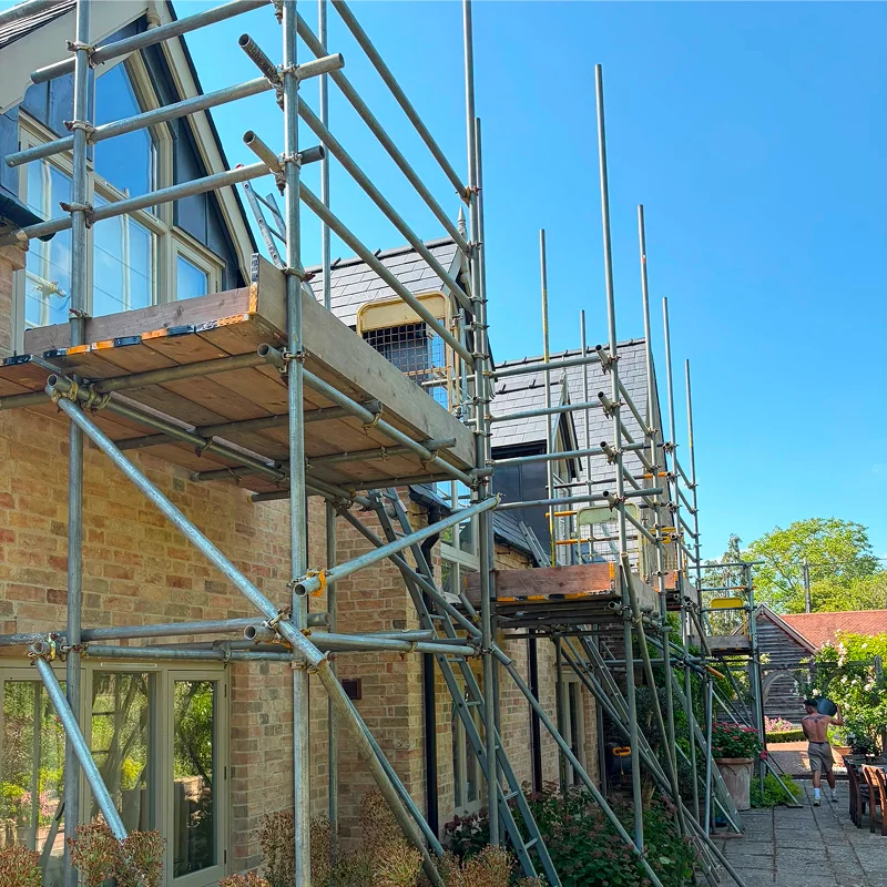 Scaffolding set up on a property in Cambridge